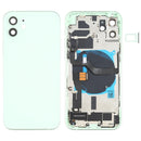 Battery Back Cover Assembly (with Side Keys & Loud Speaker & Motor & Camera Lens & Card Tray & Power Button + Volume Button + Charging Port & Wireless Charging Module) for iPhone 12(Green)