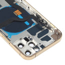 Battery Back Cover Assembly (with Side Keys & Loud Speaker & Motor & Camera Lens & Card Tray & Power Button + Volume Button + Charging Port & Wireless Charging Module) for iPhone 12 Pro(Gold)
