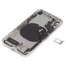 Back Housing Cover with Appearance Imitation of iP12 Pro for iPhone X (with SIM Card Tray & Side Keys & Power + Volume Flex Cable & Wireless Charging Module & Charging Port Flex Cable & Vibrating Motor & Loudspeaker)(White)