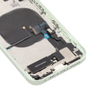 Back Housing Cover with Appearance Imitation of iP12 for iPhone XR (with SIM Card Tray & Side Keys & Power + Volume Flex Cable & Wireless Charging Module & Charging Port Flex Cable & Vibrating Motor & Loudspeaker)(Green)