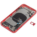 Back Housing Cover with Appearance Imitation of iP12 for iPhone XR (with SIM Card Tray & Side Keys & Power + Volume Flex Cable & Wireless Charging Module & Charging Port Flex Cable & Vibrating Motor & Loudspeaker)(Red)