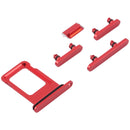 SIM Card Tray + SIM Card Tray + Side Keys for iPhone 13(Red)