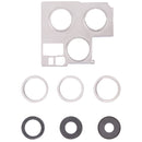 Camera Lens Cover With Retaining Bracket for iPhone 13 Pro(Silver)