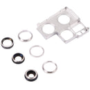 Camera Lens Cover With Retaining Bracket for iPhone 13 Pro(Silver)