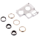 Camera Lens Cover With Retaining Bracket for iPhone 13 Pro Max(Gold)