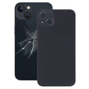 Easy Replacement Big Camera Hole Glass Back Battery Cover for iPhone 13(Black)