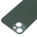 Easy Replacement Big Camera Hole Glass Back Battery Cover for iPhone 13(Green)