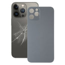 Easy Replacement Big Camera Hole Glass Back Battery Cover for iPhone 13 Pro Max(Black)