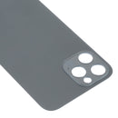 Easy Replacement Big Camera Hole Glass Back Battery Cover for iPhone 13 Pro Max(Black)