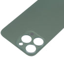 Easy Replacement Big Camera Hole Glass Back Battery Cover for iPhone 13 Pro(Green)