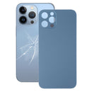 Easy Replacement Big Camera Hole Glass Back Battery Cover for iPhone 13 Pro(Blue)