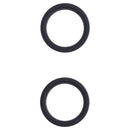 2 PCS Rear Camera Glass Lens Metal Outside Protector Hoop Ring for iPhone 13 mini(Black)