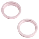 2 PCS Rear Camera Glass Lens Metal Outside Protector Hoop Ring for iPhone 13 mini(Gold)