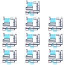 10 Sets Mainboard FPC Connector Sponge Foam Pads for iPhone 13 Pro