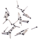 100 PCS Charging Port Screws for iPhone 13 (Silver)
