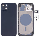 Back Housing Cover with SIM Card Tray & Side Keys & Camera Lens for iPhone 13(Black)