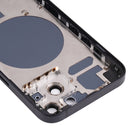 Back Housing Cover with SIM Card Tray & Side Keys & Camera Lens for iPhone 13(Black)