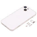 Back Housing Cover with SIM Card Tray & Side Keys & Camera Lens for iPhone 13(White)