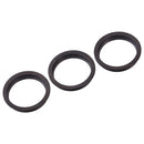 3 PCS Rear Camera Glass Lens Metal Protector Hoop Ring for iPhone 11 Pro & 11 Pro Max(Grey)