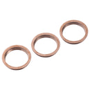 3 PCS Rear Camera Glass Lens Metal Protector Hoop Ring for iPhone 11 Pro & 11 Pro Max(Gold)