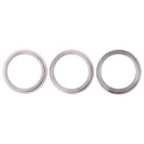 3 PCS Rear Camera Glass Lens Metal Protector Hoop Ring for iPhone 11 Pro & 11 Pro Max(Silver)
