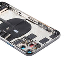 Battery Back Cover Assembly (with Side Keys & Power Button + Volume Button Flex Cable & Wireless Charging Module & Motor & Charging Port & Loud Speaker & Card Tray & Camera Lens Cover) for iPhone 11 Pro(Green)
