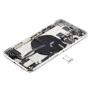 Battery Back Cover Assembly (with Side Keys & Power Button + Volume Button Flex Cable & Wireless Charging Module & Motor & Charging Port & Loud Speaker & Card Tray & Camera Lens Cover) for iPhone 11 Pro(Silver)
