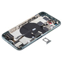 Battery Back Cover Assembly (with Side Keys & Power Button + Volume Button Flex Cable & Wireless Charging Module & Motor & Charging Port & Loud Speaker & Card Tray & Camera Lens Cover) for iPhone 11 Pro Max(Green)