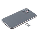 Battery Back Cover Assembly (with Side Keys & Power Button + Volume Button Flex Cable & Wireless Charging Module & Motor & Charging Port & Loud Speaker & Card Tray & Camera Lens Cover) for iPhone 11 Pro Max(Grey)