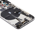 Battery Back Cover Assembly (with Side Keys & Power Button + Volume Button Flex Cable & Wireless Charging Module & Motor & Charging Port & Loud Speaker & Card Tray & Camera Lens Cover) for iPhone 11 Pro Max(Grey)