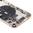 Battery Back Cover Assembly (with Side Keys & Power Button + Volume Button Flex Cable & Wireless Charging Module & Motor & Charging Port & Loud Speaker & Card Tray & Camera Lens Cover) for iPhone 11 Pro Max(Gold)