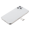 Battery Back Cover Assembly (with Side Keys & Power Button + Volume Button Flex Cable & Wireless Charging Module & Motor & Charging Port & Loud Speaker & Card Tray & Camera Lens Cover) for iPhone 11 Pro Max(Silver)