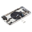 Battery Back Cover Assembly (with Side Keys & Power Button + Volume Button Flex Cable & Wireless Charging Module & Motor & Charging Port & Loud Speaker & Card Tray & Camera Lens Cover) for iPhone 11 Pro Max(Silver)