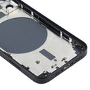 Back Housing Cover with SIM Card Tray & Side Keys & Camera Lens for iPhone 12 mini(Black)