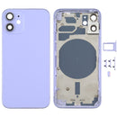Back Housing Cover with SIM Card Tray & Side Keys & Camera Lens for iPhone 12 mini(Purple)