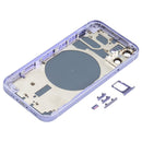 Back Housing Cover with SIM Card Tray & Side Keys & Camera Lens for iPhone 12 mini(Purple)