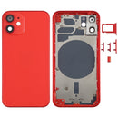 Back Housing Cover with SIM Card Tray & Side Keys & Camera Lens for iPhone 12 mini(Red)
