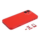 Back Housing Cover with SIM Card Tray & Side Keys & Camera Lens for iPhone 12 mini(Red)