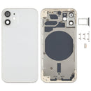 Back Housing Cover with SIM Card Tray & Side Keys & Camera Lens for iPhone 12 mini(White)