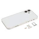 Back Housing Cover with SIM Card Tray & Side Keys & Camera Lens for iPhone 12 mini(White)