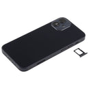 Battery Back Cover (with Side Keys & Card Tray & Power + Volume Flex Cable & Wireless Charging Module) for iPhone 12 Mini(Black)