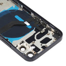Battery Back Cover (with Side Keys & Card Tray & Power + Volume Flex Cable & Wireless Charging Module) for iPhone 12 Mini(Black)
