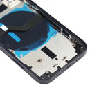 Battery Back Cover (with Side Keys & Card Tray & Power + Volume Flex Cable & Wireless Charging Module) for iPhone 12 Mini(Black)