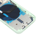 Battery Back Cover (with Side Keys & Card Tray & Power + Volume Flex Cable & Wireless Charging Module) for iPhone 12 Mini(Green)