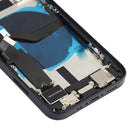 Battery Back Cover Assembly (with Side Keys & Loud Speaker & Motor & Camera Lens & Card Tray & Power Button + Volume Button + Charging Port & Wireless Charging Module) for iPhone 12 Mini(Black)
