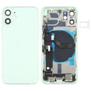 Battery Back Cover Assembly (with Side Keys & Loud Speaker & Motor & Camera Lens & Card Tray & Power Button + Volume Button + Charging Port & Wireless Charging Module) for iPhone 12 Mini(Green)