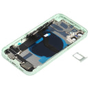Battery Back Cover Assembly (with Side Keys & Loud Speaker & Motor & Camera Lens & Card Tray & Power Button + Volume Button + Charging Port & Wireless Charging Module) for iPhone 12 Mini(Green)