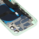 Battery Back Cover Assembly (with Side Keys & Loud Speaker & Motor & Camera Lens & Card Tray & Power Button + Volume Button + Charging Port & Wireless Charging Module) for iPhone 12 Mini(Green)