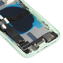 Battery Back Cover Assembly (with Side Keys & Loud Speaker & Motor & Camera Lens & Card Tray & Power Button + Volume Button + Charging Port & Wireless Charging Module) for iPhone 12 Mini(Green)