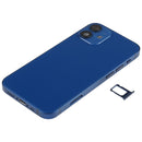Battery Back Cover Assembly (with Side Keys & Loud Speaker & Motor & Camera Lens & Card Tray & Power Button + Volume Button + Charging Port & Wireless Charging Module) for iPhone 12 Mini(Blue)